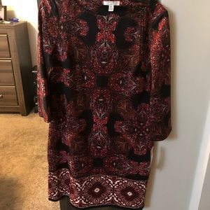 London Style - 3/4 Sleeve Shift Dress